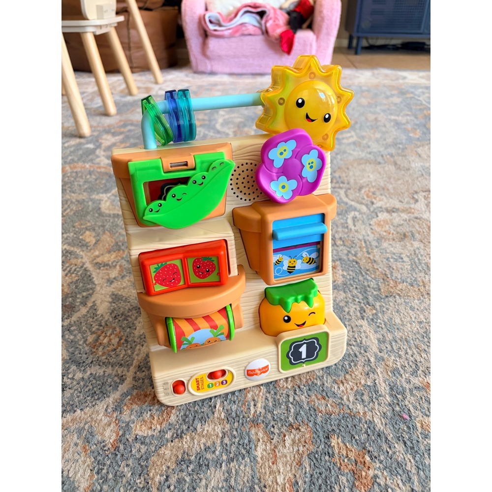 Fisher-Price Laugh & Learn Peek & Play Busy Garden Activity Toddler Baby Toy - Picture 3 of 7